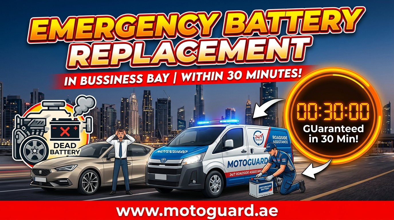 Emergency Battery Replacement in Business Bay Within 30 Minutes